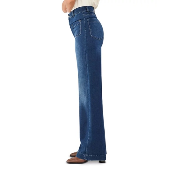 DL1961 NWT Hepburn High-Rise Wide-Leg Vintage Jeans – “Blue Tide” – Size 29 - Picture 2 of 15